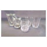 5 Mix-Matched Liquor/Bar Shot Glasses - UNMARKED