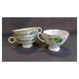 3 Mix-Matched Charming Floral Teacups w/ Handles