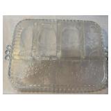 vintage Indiana Glass divided relish tray