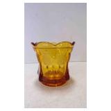 Vintage Fostoria Coin Glass Amber Small Candy