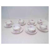 6 French Theodore Haviland Limoges Cups &