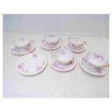 5 French Theodore Haviland Limoges Cups &