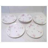 7 French Theodore Haviland Limoges 9" Plates