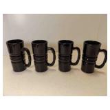 4 Vintage Longaberger Ebony Black Woven