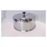 Vintage Mid-Century Modern Chrome Cake Dome Cover