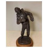 Vintage Military Tribute Sculpture Titled And
