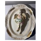 Vintage Ivory Chalk Plaque