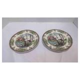 2 Vintage Johnson Brothers The Friendly Village