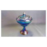 Beautiful Vintage "Harvest Grape" Pedestal Dish w/