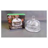 Vintage Nachtmann Europa Crystal Onion Dish w/Lid