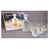Vintage 7-Piece Luminarc Diamant On The Rocks Set