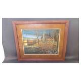 Framed Jim Hansel Home Interiors Cabin Print