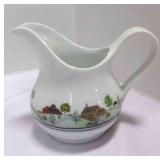 Vintage Hall China Red Poppy Cream Pitcher