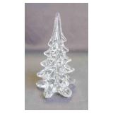 Vintage Clear-Cut Glass Christmas Tree Figurine