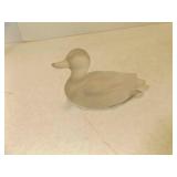 Vintage Goebel Frosted Crystal Duck Figurine