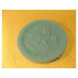 Vintage Fenton Blue Satin Glass Mother