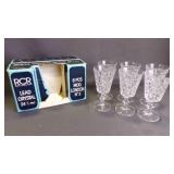 Complete 6 Piece Set of Vintage Crystal Glassware