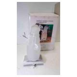 Vintage Seasonal Snowman Lighted & Frosted