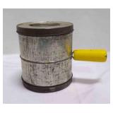 Vintage 5 Cup Duplex Double Sided Tin Flour