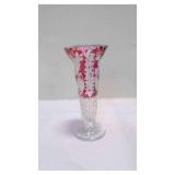 Vintage Bohemian Ruby Flashed Cut-To-Clear Crystal