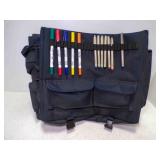 Art Portfolio Carrying Bag w/Markers & Fine Liners