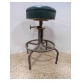Vintage Industrial Adjustable Swivel Work Stool