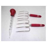 NEW Paula Deen Turkey Lifters & Glass Baster Set