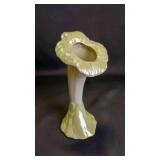 Vintage Sunflower Trumpet Flower Porcelain Vase
