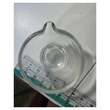 vintage Apothecary clear Glass mortar
