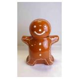 Ceramic Hand-Painted Gingerbread Man Cookie Jar
