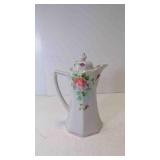 Antique Hand Painted Porcelain Hot Chocolate Pot