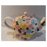 vintage Floral Pastels Teapot