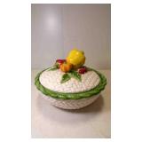Vintage Fitz & Floyd Pepper Gourmet Ceramic Lidded