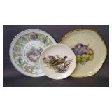 3 Vintage Mix-Matched Tableware Plates