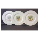 3 Vintage Haviland "Mount Vernon" Dinner Plates