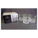 4 Royal Doulton Roma Crystal "Whiskey" Tumblers
