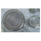 4 clear glass bowls