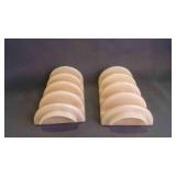 2 Vintage Lucite Acrylic Or Plastic Taco Holder
