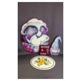 4 Wood Decorative Hanging Wall Signs/Plaques