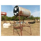 Tank, 500gal Overhead (Grey) Diesel Storage w/Stan