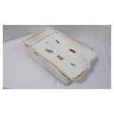 Vintage Distressed Wood Matchbox Wall Pocket