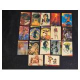 17 Vintage Star Wars Galaxy Traiding Cards