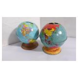 Vintage Lithograph 'Globe Bank' Coin/Money Banks