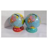 Vintage Tin World Savings & World Bank Coin Banks