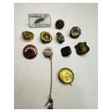 Kansas Themed Awards Pins, Eastern Star, 4-H Blood