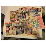 Vintage National Enquirer & Globe papers, 9 issues