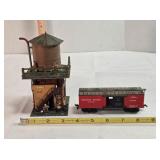 Rocher box car, HO scale & RR Junction house