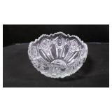 Vintage Quintec Pressed Pattern Glass Serving Bowl
