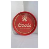 Vintage Coors Beer Lithograph-Metal Serving Tray