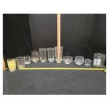 11 Glasses, Jar, Juice Glass,